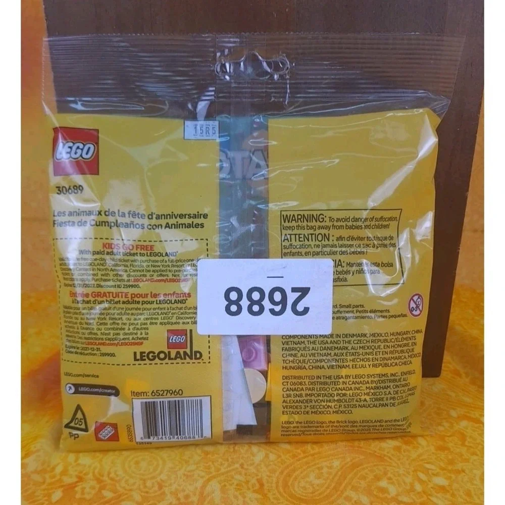 LEGO Creator Birthday Party Animals Polybag 60 pcs #30689 NIB Sealed - Picture 4 of 6